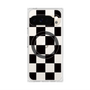 Premium Square Case with Pixelsnap［ Ichimatsu Pattern - Black ］