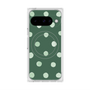 Premium Square Case with Pixelsnap［ Watercolor Dots Retro Color - Green ］