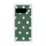 Premium Square Case with Pixelsnap［ Watercolor Dots Retro Color - Green ］