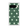 Premium Square Case with Pixelsnap［ Watercolor Dots Retro Color - Green ］