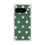 Premium Square Case with Pixelsnap［ Watercolor Dots Retro Color - Green ］