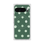 Premium Square Case with Pixelsnap［ Watercolor Dots Retro Color - Green ］