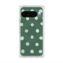 Premium Square Case with Pixelsnap［ Watercolor Dots Retro Color - Green ］