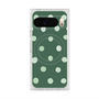 Premium Square Case with Pixelsnap［ Watercolor Dots Retro Color - Green ］