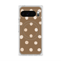 Premium Square Case with Pixelsnap［ Watercolor Dots Retro Color - Brown ］