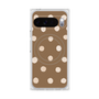 Premium Square Case with Pixelsnap［ Watercolor Dots Retro Color - Brown ］