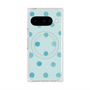 Premium Square Case with Pixelsnap［ Watercolor Dots Retro Color - Light Blue ］