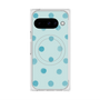 Premium Square Case with Pixelsnap［ Watercolor Dots Retro Color - Light Blue ］