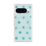 Premium Square Case with Pixelsnap［ Watercolor Dots Retro Color - Light Blue ］