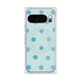 Premium Square Case with Pixelsnap［ Watercolor Dots Retro Color - Light Blue ］