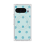 Premium Square Case with Pixelsnap［ Watercolor Dots Retro Color - Light Blue ］