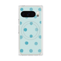 Premium Square Case with Pixelsnap［ Watercolor Dots Retro Color - Light Blue ］