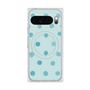 Premium Square Case with Pixelsnap［ Watercolor Dots Retro Color - Light Blue ］