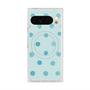 Premium Square Case with Pixelsnap［ Watercolor Dots Retro Color - Light Blue ］