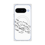 Premium Square Case with Pixelsnap［ Coexist No.2 - White ］