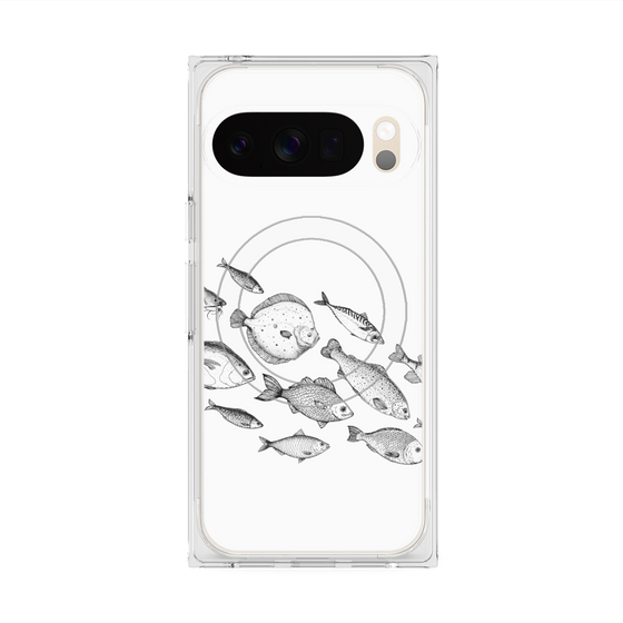 Premium Square Case with Pixelsnap［ Coexist No.2 - White ］