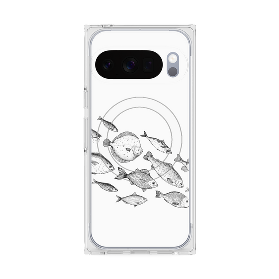 Premium Square Case with Pixelsnap［ Coexist No.2 - White ］