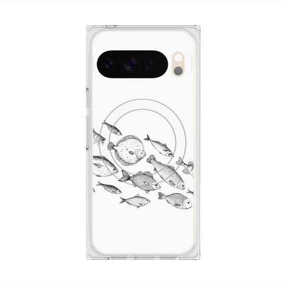 Premium Square Case with Pixelsnap［ Coexist No.2 - White ］