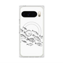 Premium Square Case with Pixelsnap［ Coexist No.2 - White ］