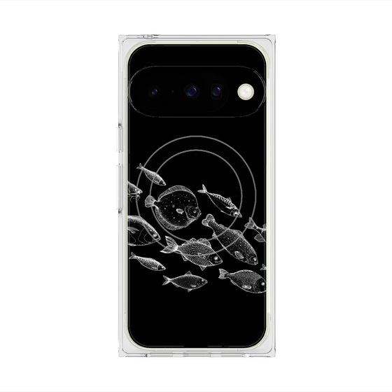 Premium Square Case with Pixelsnap［ Coexist No.2 - Black ］
