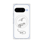Premium Square Case with Pixelsnap［ Dinosaurs No.1 - White ］