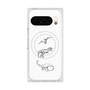 Premium Square Case with Pixelsnap［ Dinosaurs No.1 - White ］