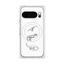 Premium Square Case with Pixelsnap［ Dinosaurs No.1 - White ］