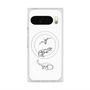 Premium Square Case with Pixelsnap［ Dinosaurs No.1 - White ］