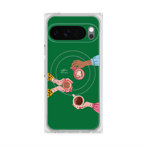 Premium Square Case with Pixelsnap［ Teatime - Green ］