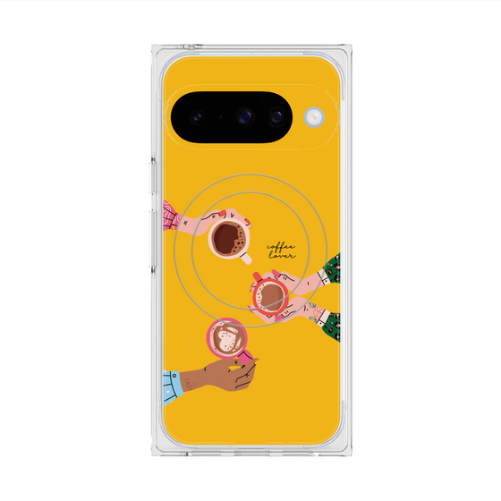 Premium Square Case with Pixelsnap［ Teatime - Yellow ］