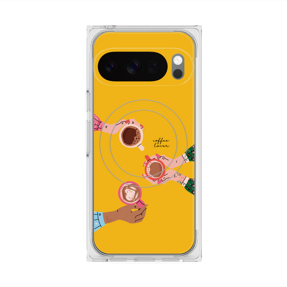Premium Square Case with Pixelsnap［ Teatime - Yellow ］