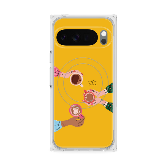Premium Square Case with Pixelsnap［ Teatime - Yellow ］