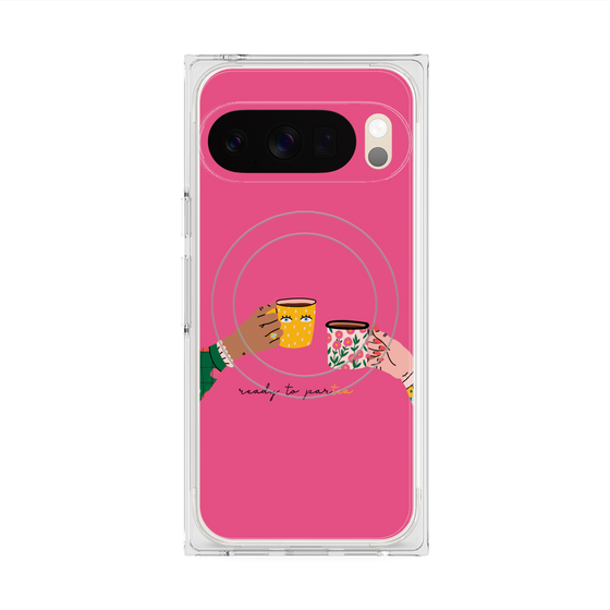 Premium Square Case with Pixelsnap［ Teatime - Pink ］