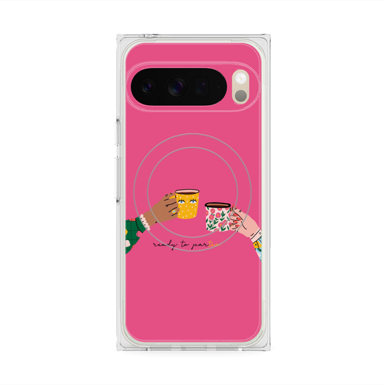 Premium Square Case with Pixelsnap［ Teatime - Pink ］