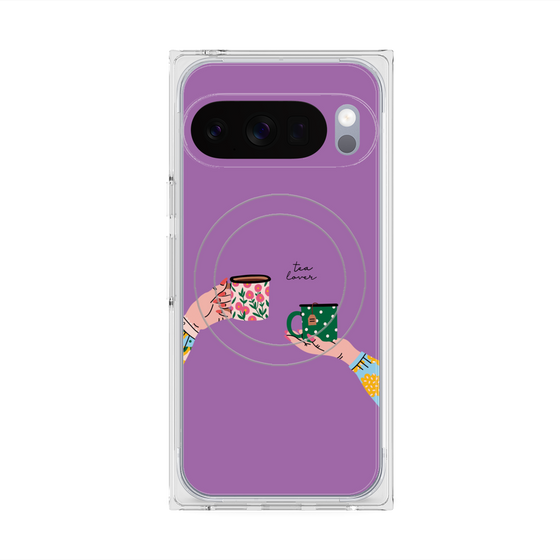 Premium Square Case with Pixelsnap［ Teatime - Purple ］