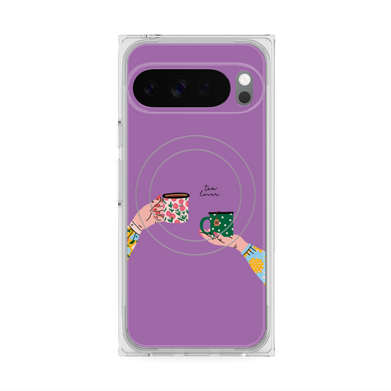 Premium Square Case with Pixelsnap［ Teatime - Purple ］