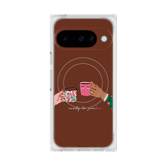 Premium Square Case with Pixelsnap［ Teatime - Brown ］
