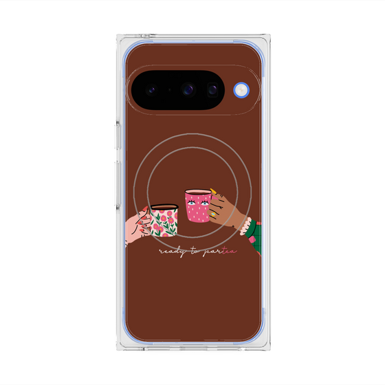 Premium Square Case with Pixelsnap［ Teatime - Brown ］