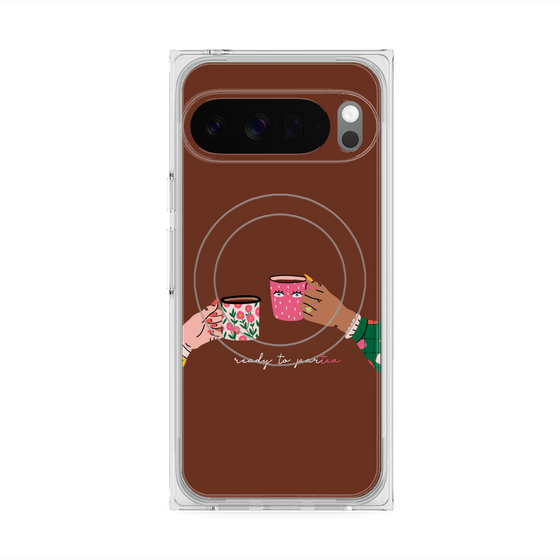 Premium Square Case with Pixelsnap［ Teatime - Brown ］