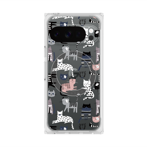 Premium Square Case with Pixelsnap［ Funny Cats - 03 ］