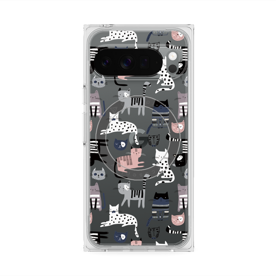 Premium Square Case with Pixelsnap［ Funny Cats - 03 ］