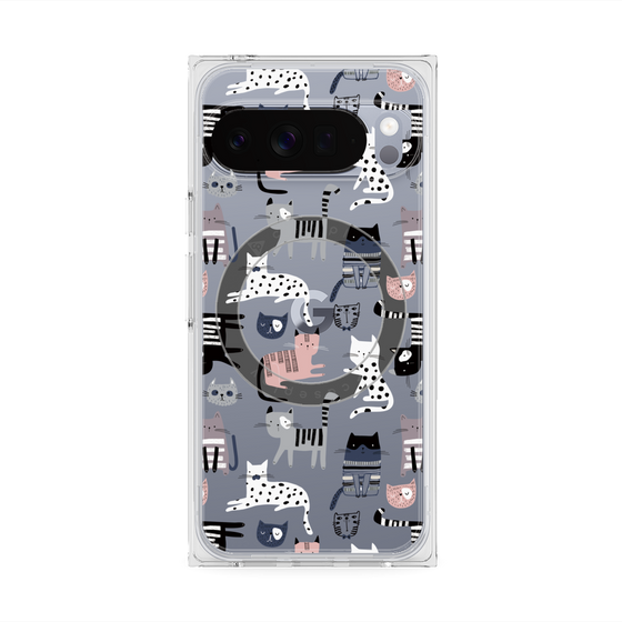 Premium Square Case with Pixelsnap［ Funny Cats - 03 ］