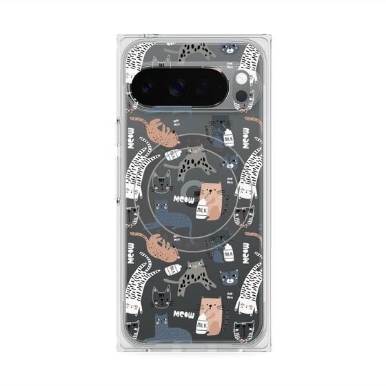 Premium Square Case with Pixelsnap［ Funny Cats - 05 ］