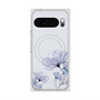 Premium Square Case with Pixelsnap［ Natural Flower - blue ］