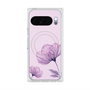 Premium Square Case with Pixelsnap［ Natural Flower - Purple ］
