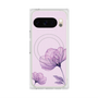 Premium Square Case with Pixelsnap［ Natural Flower - Purple ］