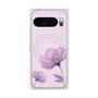 Premium Square Case with Pixelsnap［ Natural Flower - Purple ］