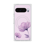 Premium Square Case with Pixelsnap［ Natural Flower - Purple ］