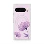 Premium Square Case with Pixelsnap［ Natural Flower - Purple ］