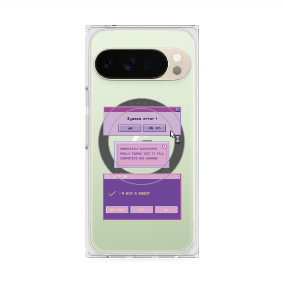 Premium Square Case with Pixelsnap［ I'm NOT A ROBBOT! ］